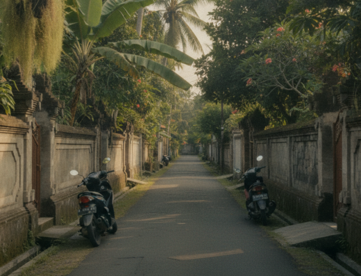 Wayan Bike Mobile Mechanic, Jl. Pantai Berawa, Bali — illustrative AI-generated image (Gemini)