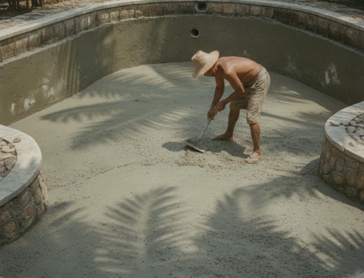 Jayatri Pool Gianyar swimming pool service and contracting in Gianyar, Bali — illustrative AI-generated image