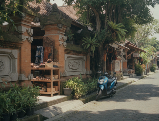 Sari Amerta Batik Collection, Tohpati, Denpasar, Bali — illustrative AI-generated image (Gemini)
