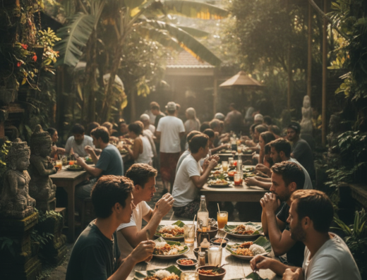 Warung Makan Teges, Peliatan, Ubud, Gianyar, Bali — illustrative AI-generated image (Gemini)