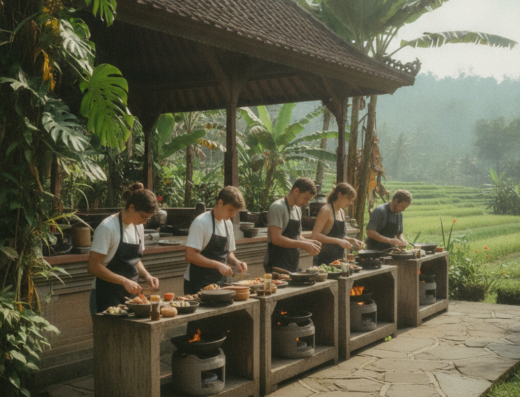 Ketut's Balinese Cooking Class, Ubud, Gianyar, Bali — illustrative AI-generated image (Gemini)