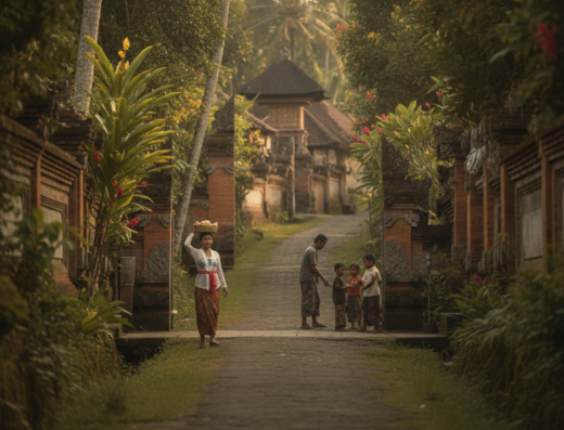 Warung Makan Teges, Peliatan, Ubud, Gianyar, Bali — illustrative AI-generated image (Gemini)