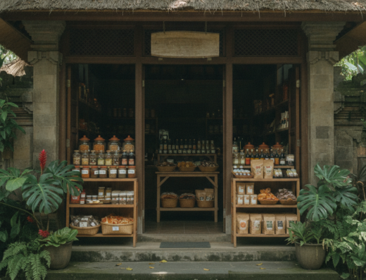 KOU Cuisine, Ubud, Gianyar, Bali — illustrative AI-generated image (Gemini)
