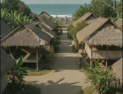 Traditional Kusamba Salt Farming, Kusamba Beach, Klungkung, Bali — illustrative AI-generated image (Gemini)