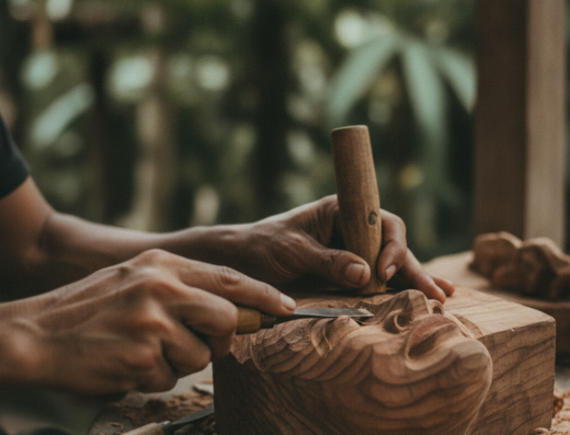 I Wayan Muka Mask Carver
