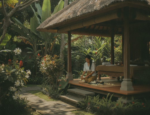 Sedona Spa, Sayan, Ubud, Gianyar, Bali — illustrative AI-generated image (Gemini)